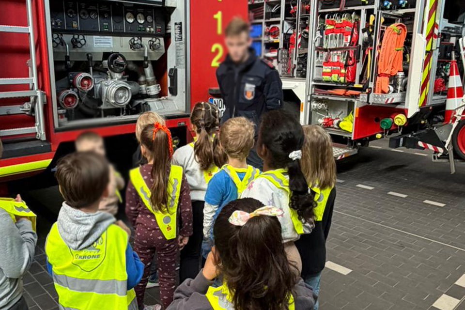 DRK Kita Pusteblume - Feuerwehrbesuch