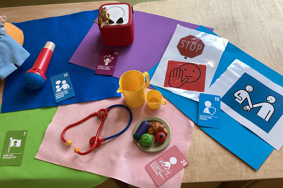 DRK Kita Zwergenland - Vorbereitung auf den Weltkindertag